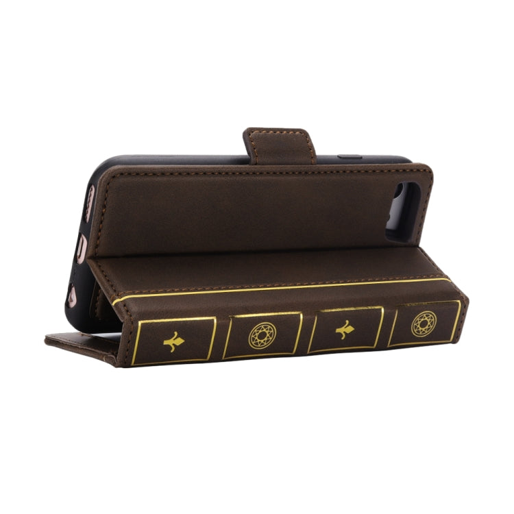 Bible Style Business Horizontal Flip Leather Case For iPhone SE 2020 & 8 & 7, with Card Slots & Photo Frame & Holder & Wallet
