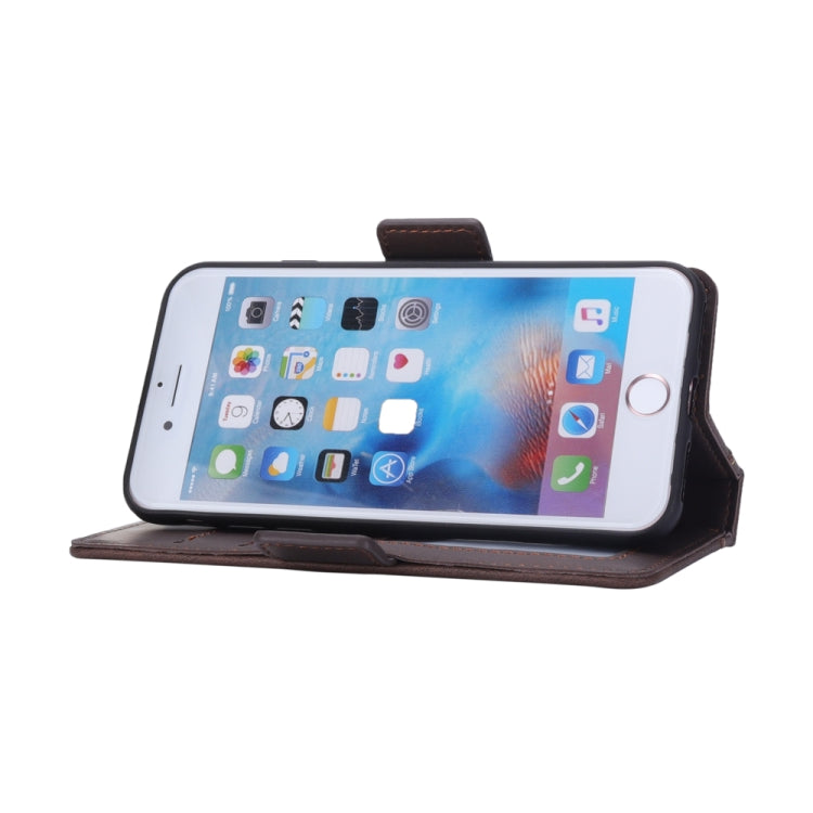 Bible Style Business Horizontal Flip Leather Case For iPhone SE 2020 & 8 & 7, with Card Slots & Photo Frame & Holder & Wallet
