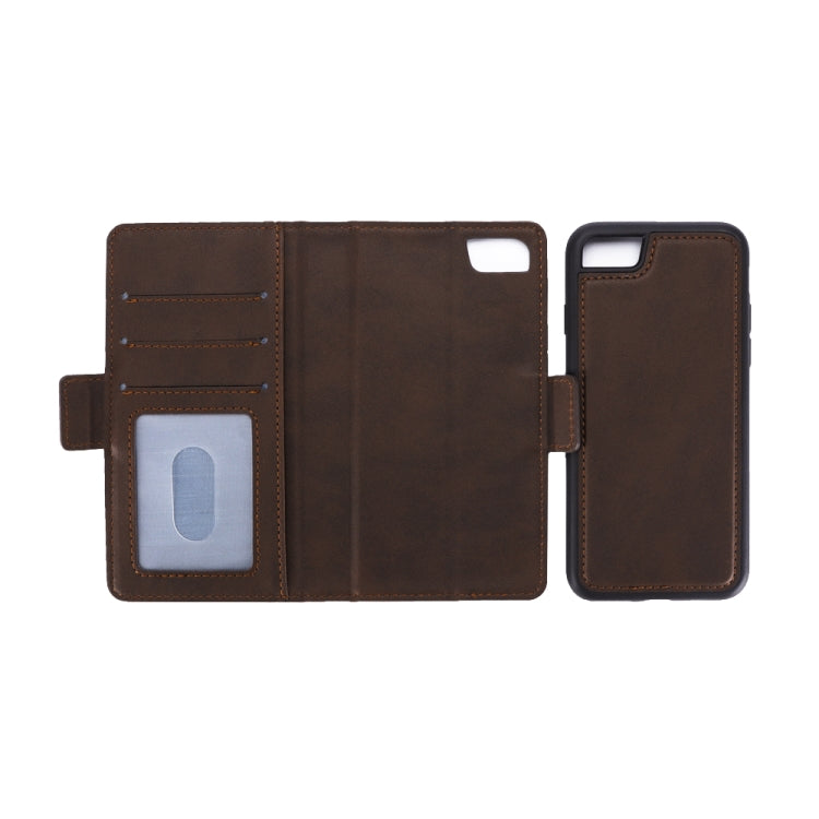 Bible Style Business Horizontal Flip Leather Case For iPhone SE 2020 & 8 & 7, with Card Slots & Photo Frame & Holder & Wallet
