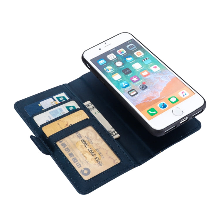 Bible Style Business Horizontal Flip Leather Case For iPhone SE 2020 & 8 & 7, with Card Slots & Photo Frame & Holder & Wallet