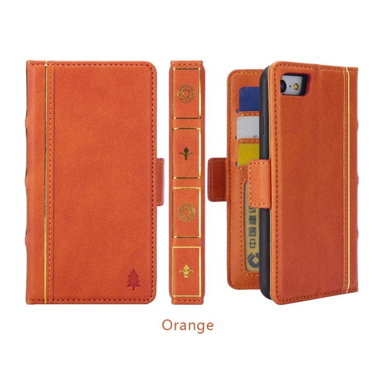 Bible Style Business Horizontal Flip Leather Case For iPhone SE 2020 & 8 & 7, with Card Slots & Photo Frame & Holder & Wallet