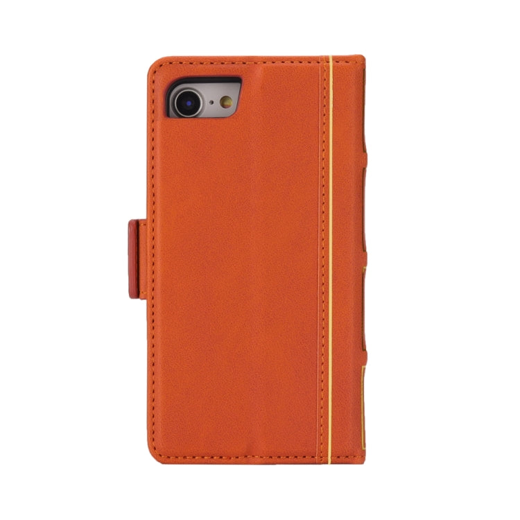 Bible Style Business Horizontal Flip Leather Case For iPhone SE 2020 & 8 & 7, with Card Slots & Photo Frame & Holder & Wallet