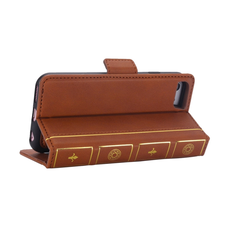 Bible Style Business Horizontal Flip Leather Case For iPhone SE 2020 & 8 & 7, with Card Slots & Photo Frame & Holder & Wallet