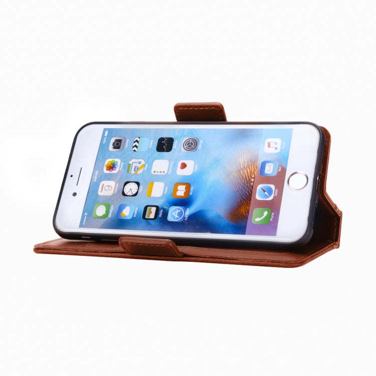 Bible Style Business Horizontal Flip Leather Case For iPhone SE 2020 & 8 & 7, with Card Slots & Photo Frame & Holder & Wallet