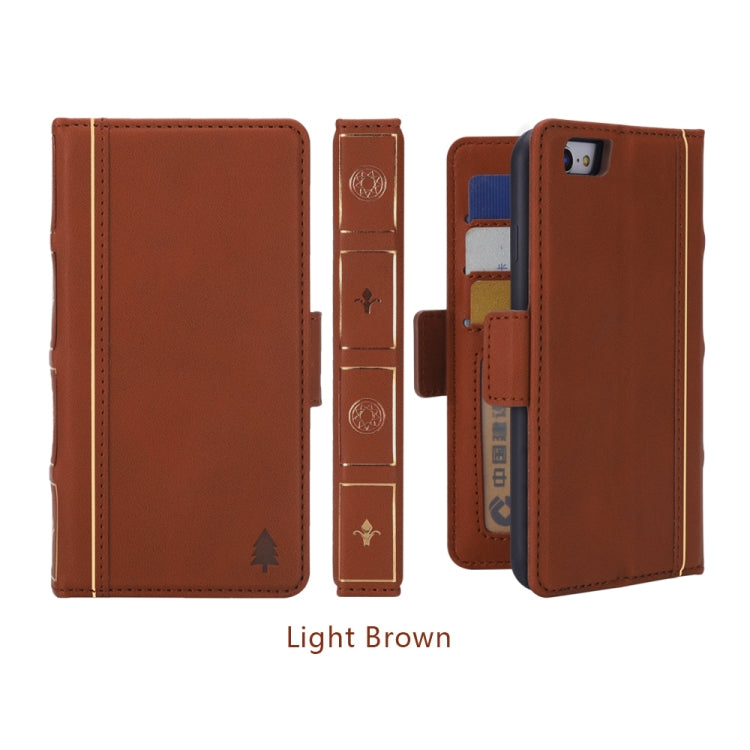 Bible Style Business Horizontal Flip Leather Case For iPhone SE 2020 & 8 & 7, with Card Slots & Photo Frame & Holder & Wallet