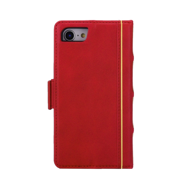 Bible Style Business Horizontal Flip Leather Case For iPhone SE 2020 & 8 & 7, with Card Slots & Photo Frame & Holder & Wallet