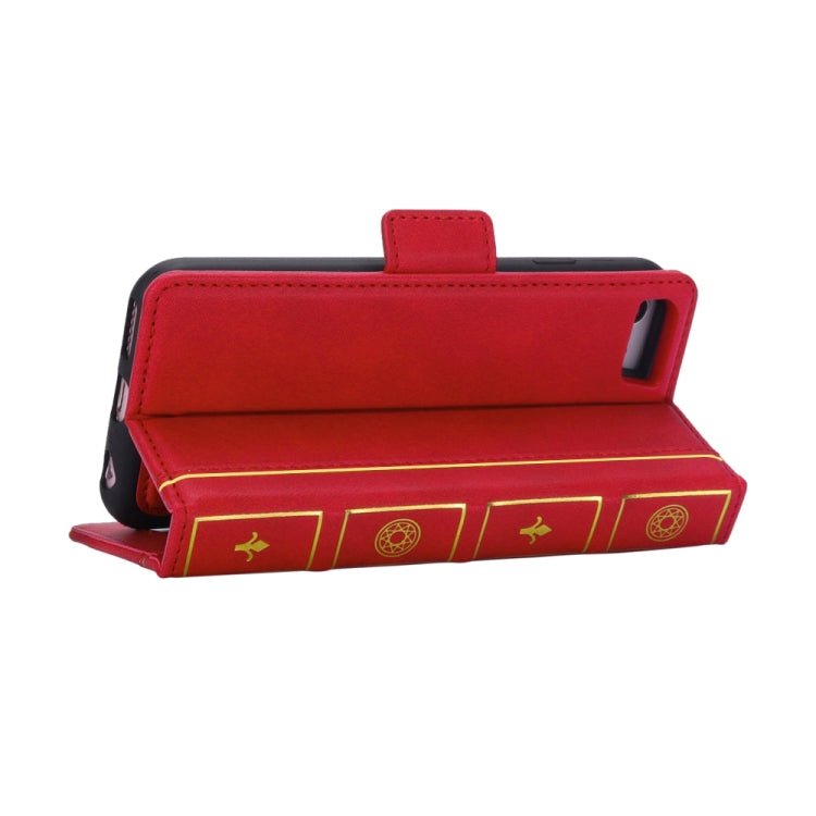 Bible Style Business Horizontal Flip Leather Case For iPhone SE 2020 & 8 & 7, with Card Slots & Photo Frame & Holder & Wallet
