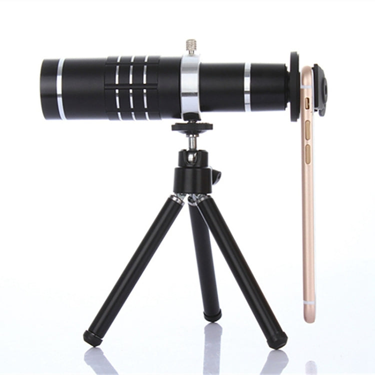 Universal 18X Zoom Telescope Telephoto Camera Lens with Tripod Mount & Mobile Phone Clip, For iPhone, Galaxy, Huawei, Xiaomi, LG, HTC and Other Smart Phones