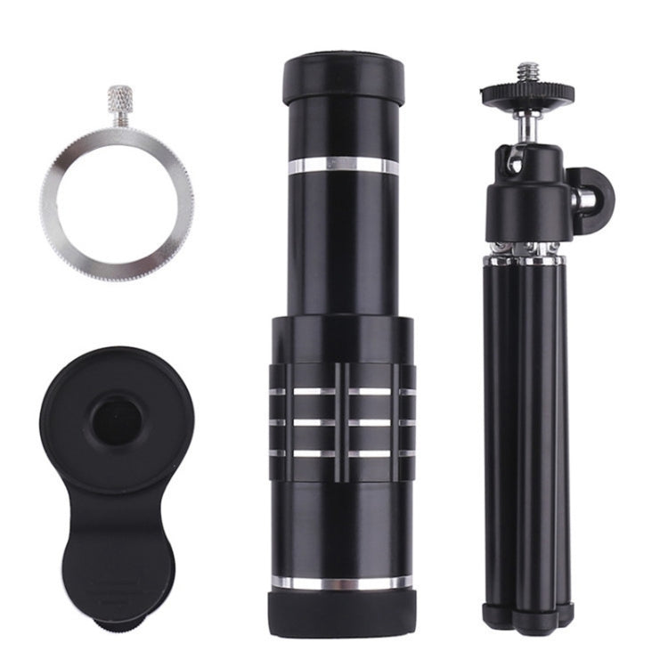 Universal 18X Zoom Telescope Telephoto Camera Lens with Tripod Mount & Mobile Phone Clip, For iPhone, Galaxy, Huawei, Xiaomi, LG, HTC and Other Smart Phones