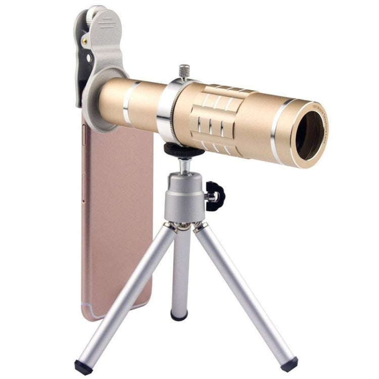 Universal 18X Zoom Telescope Telephoto Camera Lens with Tripod Mount & Mobile Phone Clip, For iPhone, Galaxy, Huawei, Xiaomi, LG, HTC and Other Smart Phones