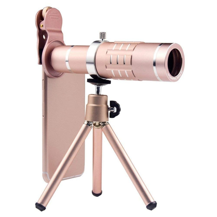 Universal 18X Zoom Telescope Telephoto Camera Lens with Tripod Mount & Mobile Phone Clip, For iPhone, Galaxy, Huawei, Xiaomi, LG, HTC and Other Smart Phones