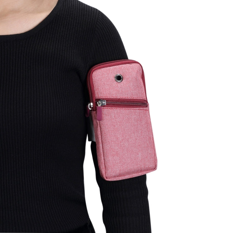 Multi-functional Universal Thin Sports Arm Bag Phone bag Wrist Pack with Earphone Hole for 6.5 Inch or Below Smartphones, Arm Size : 22-38cm