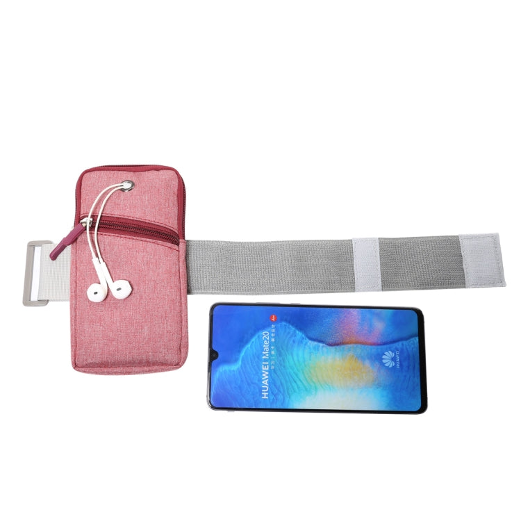 Multi-functional Universal Thin Sports Arm Bag Phone bag Wrist Pack with Earphone Hole for 6.5 Inch or Below Smartphones, Arm Size : 22-38cm
