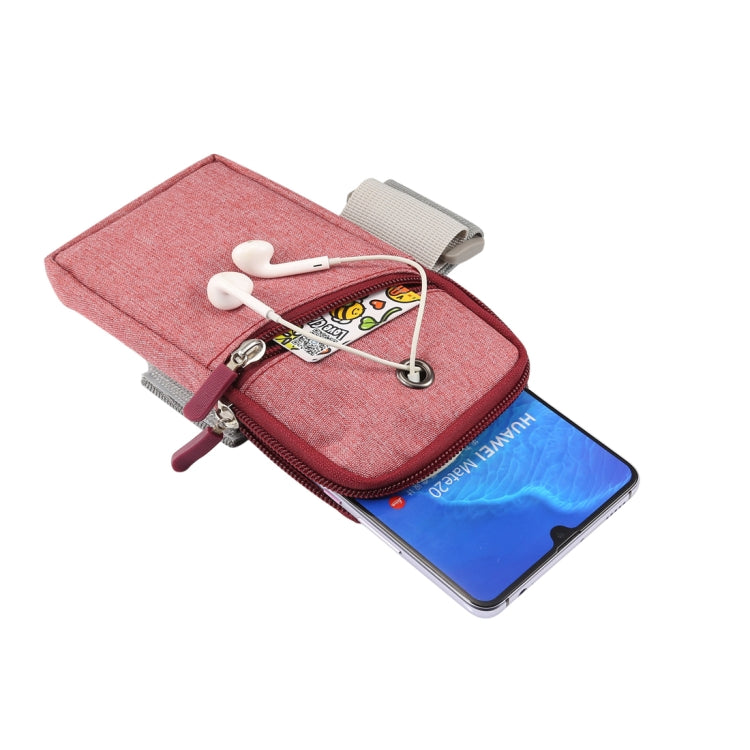 Multi-functional Universal Thin Sports Arm Bag Phone bag Wrist Pack with Earphone Hole for 6.5 Inch or Below Smartphones, Arm Size : 22-38cm