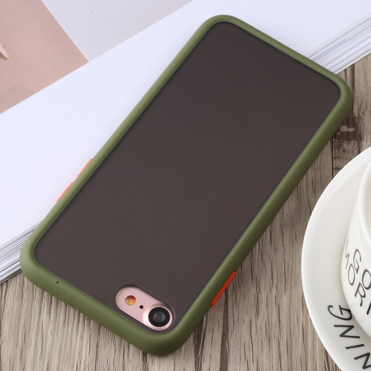 TOTUDESIGN Gingle Series II Shockproof TPU+PC Case For iPhone SE 2020 & 8 & 7 (Army Green)