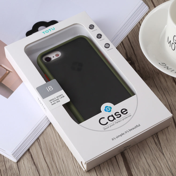 TOTUDESIGN Gingle Series II Shockproof TPU+PC Case For iPhone SE 2020 & 8 & 7 (Army Green)
