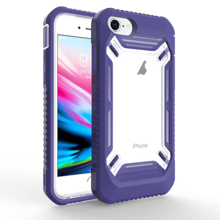 Solid Color Transparent Shockproof  PC+ TPU Case For iPhone SE 2020 & 8 & 7