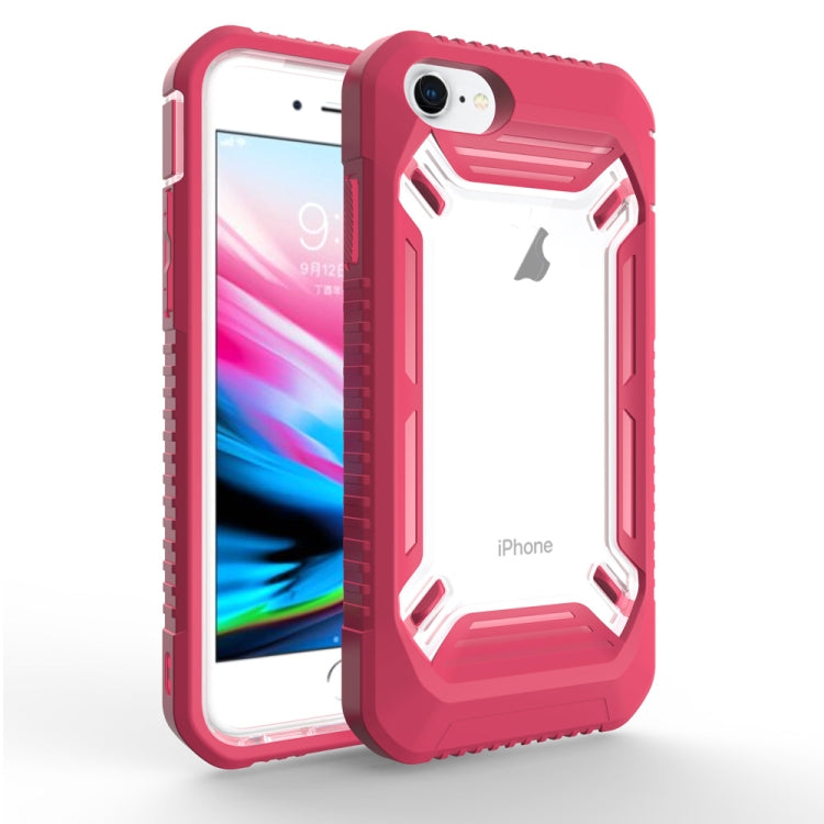 Solid Color Transparent Shockproof  PC+ TPU Case For iPhone SE 2020 & 8 & 7