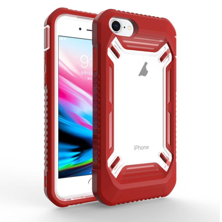 Solid Color Transparent Shockproof  PC+ TPU Case For iPhone SE 2020 & 8 & 7