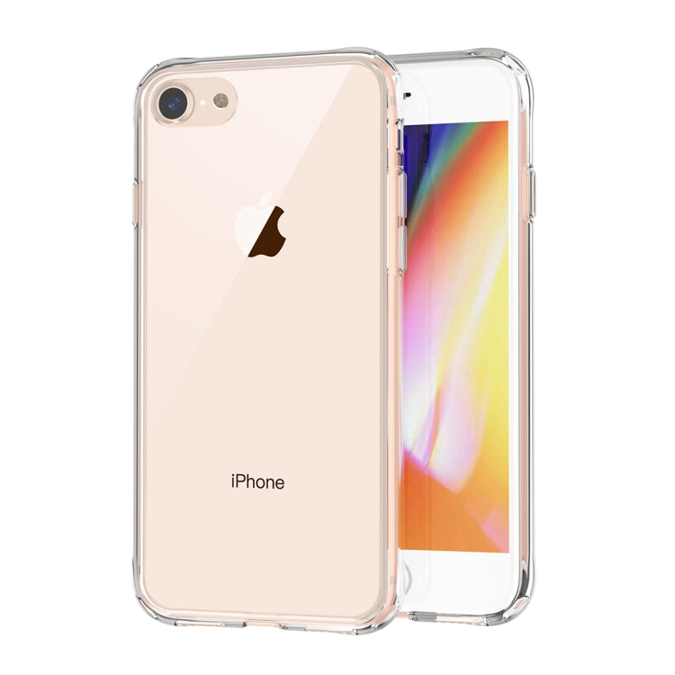 Transparent Tempered Glass Shockproof Case For iPhone SE 2020 & 8 & 7