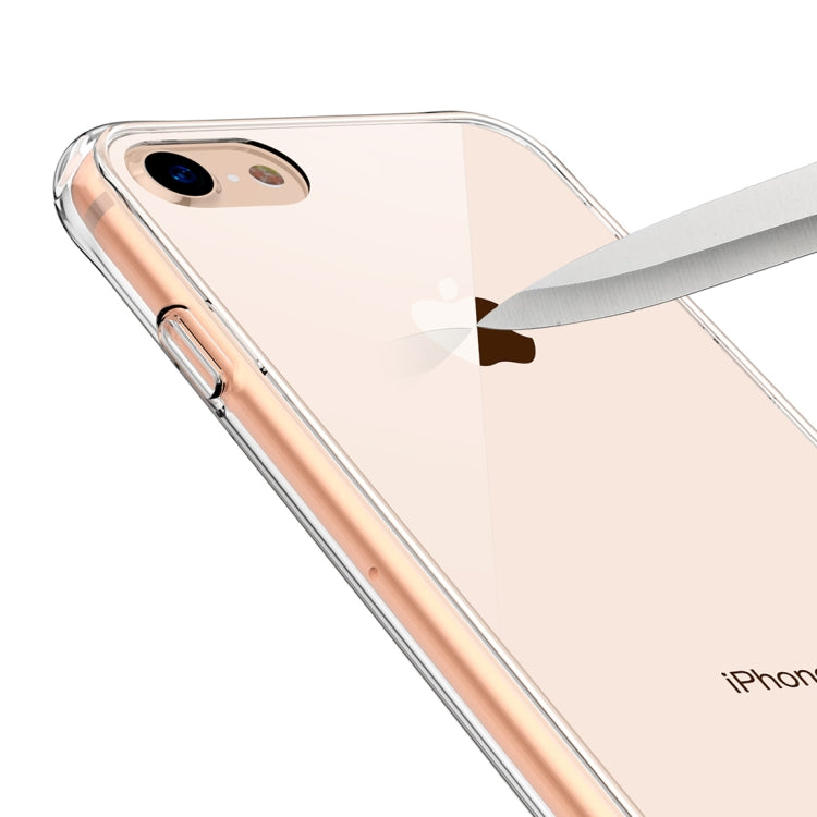 Transparent Tempered Glass Shockproof Case For iPhone SE 2020 & 8 & 7