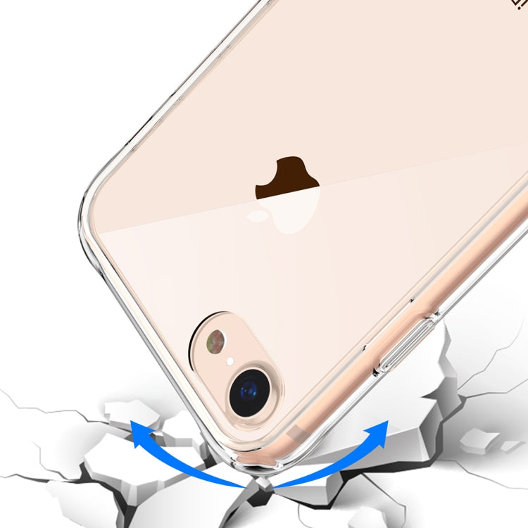 Transparent Tempered Glass Shockproof Case For iPhone SE 2020 & 8 & 7