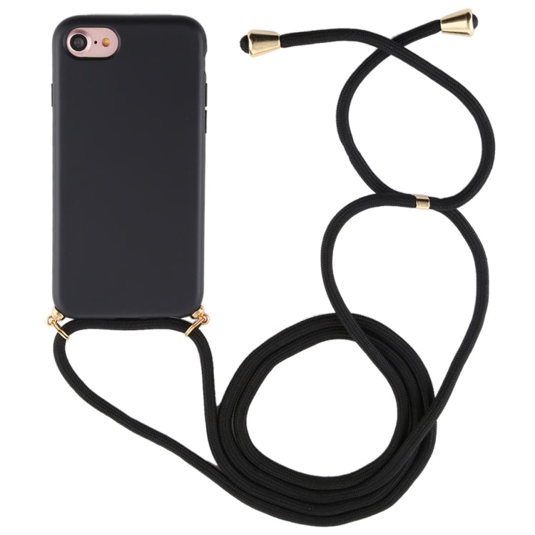 For iPhone 8 / 7 TPU Anti-Fall Mobile Phone Case With Lanyard