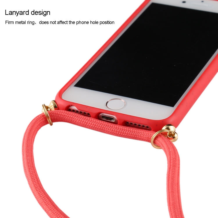 For iPhone 8 / 7 TPU Anti-Fall Mobile Phone Case With Lanyard