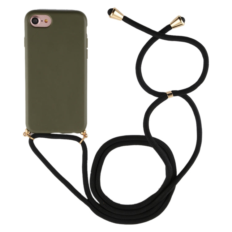 For iPhone 8 / 7 TPU Anti-Fall Mobile Phone Case With Lanyard