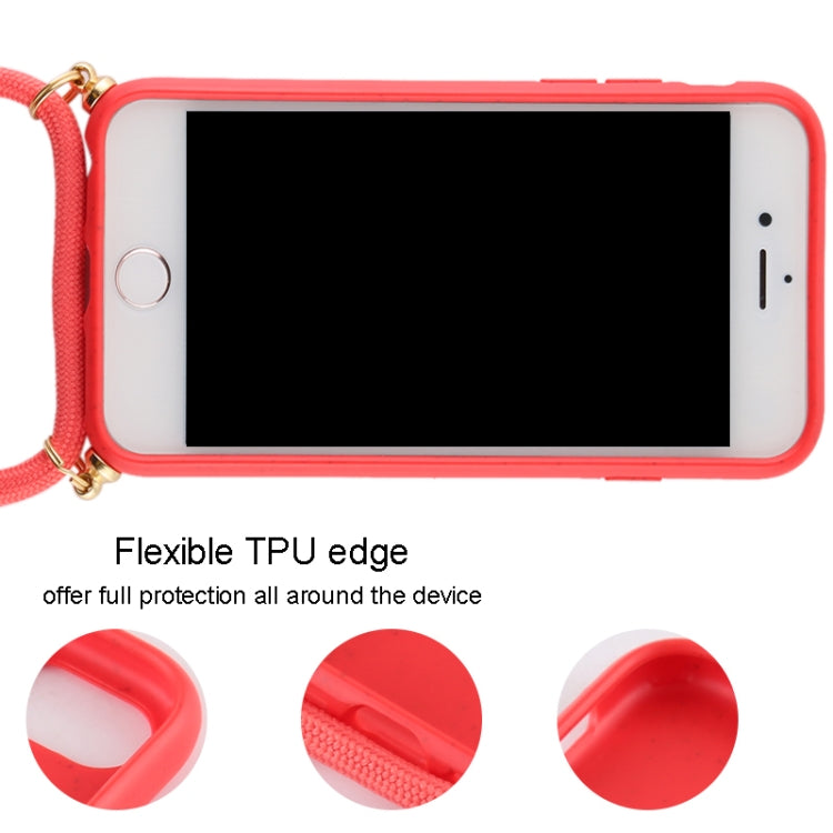 For iPhone 8 / 7 TPU Anti-Fall Mobile Phone Case With Lanyard