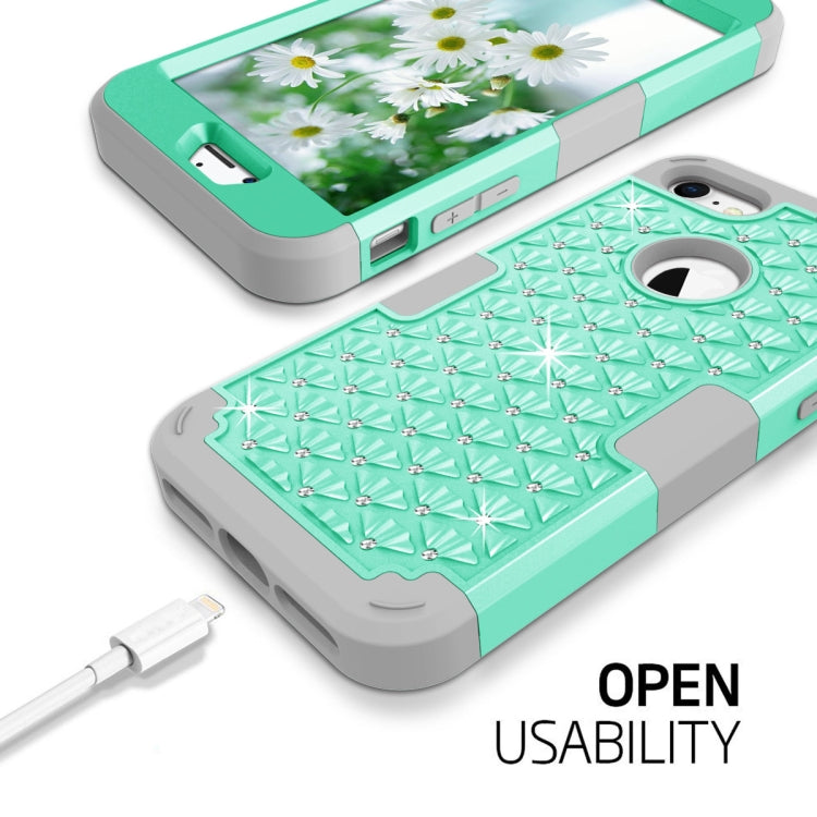 Diamante Series Silicone + PC Case For iPhone SE 2020 & 8 & 7