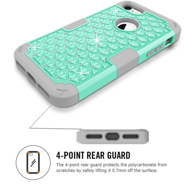 Diamante Series Silicone + PC Case For iPhone SE 2020 & 8 & 7