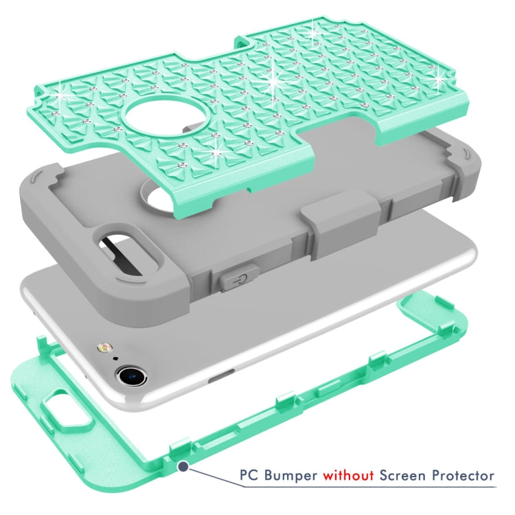 Diamante Series Silicone + PC Case For iPhone SE 2020 & 8 & 7