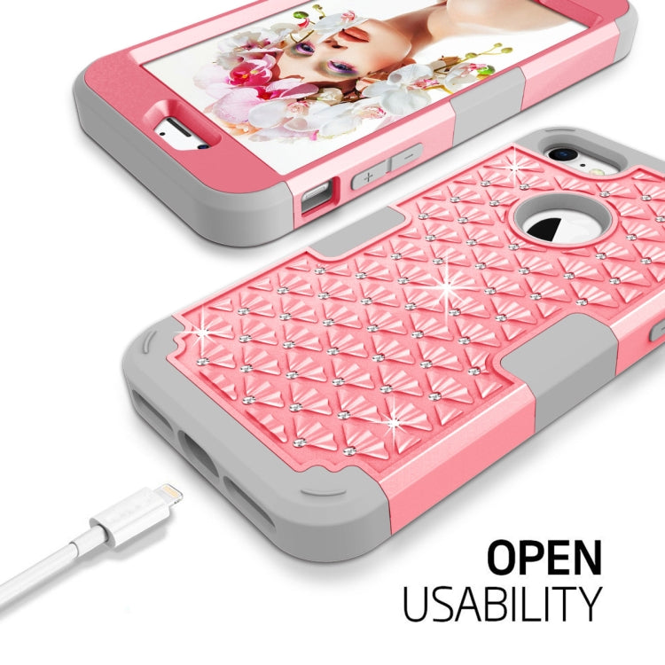 Diamante Series Silicone + PC Case For iPhone SE 2020 & 8 & 7