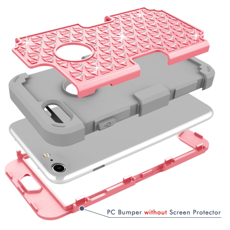 Diamante Series Silicone + PC Case For iPhone SE 2020 & 8 & 7