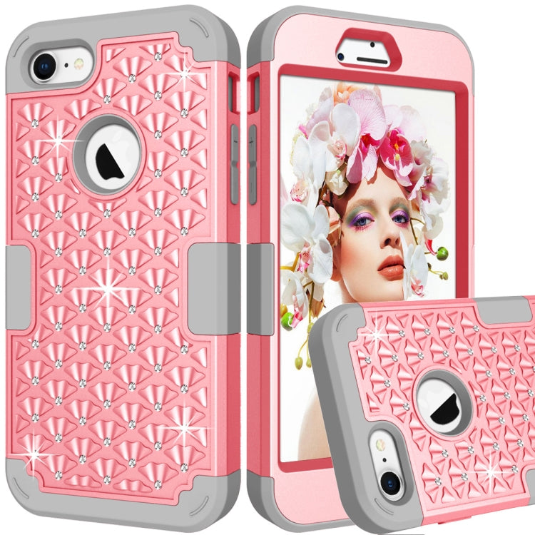 Diamante Series Silicone + PC Case For iPhone SE 2020 & 8 & 7