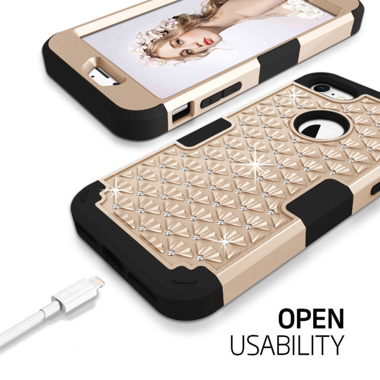 Diamante Series Silicone + PC Case For iPhone SE 2020 & 8 & 7