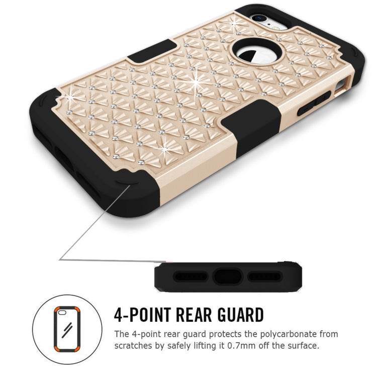 Diamante Series Silicone + PC Case For iPhone SE 2020 & 8 & 7