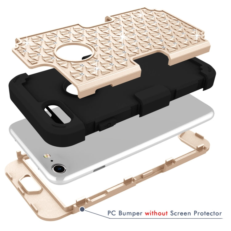 Diamante Series Silicone + PC Case For iPhone SE 2020 & 8 & 7