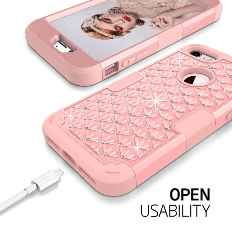 Diamante Series Silicone + PC Case For iPhone SE 2020 & 8 & 7