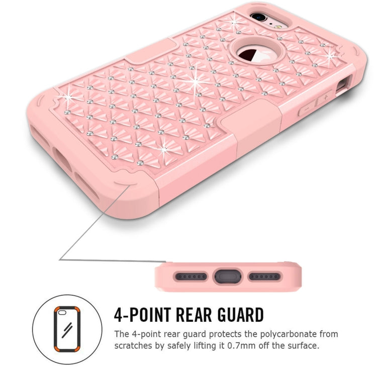 Diamante Series Silicone + PC Case For iPhone SE 2020 & 8 & 7