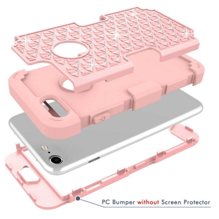Diamante Series Silicone + PC Case For iPhone SE 2020 & 8 & 7