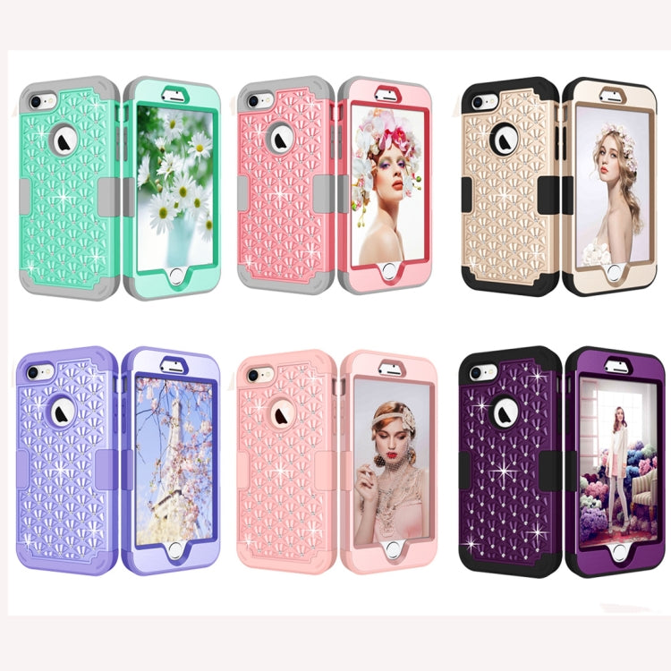 Diamante Series Silicone + PC Case For iPhone SE 2020 & 8 & 7