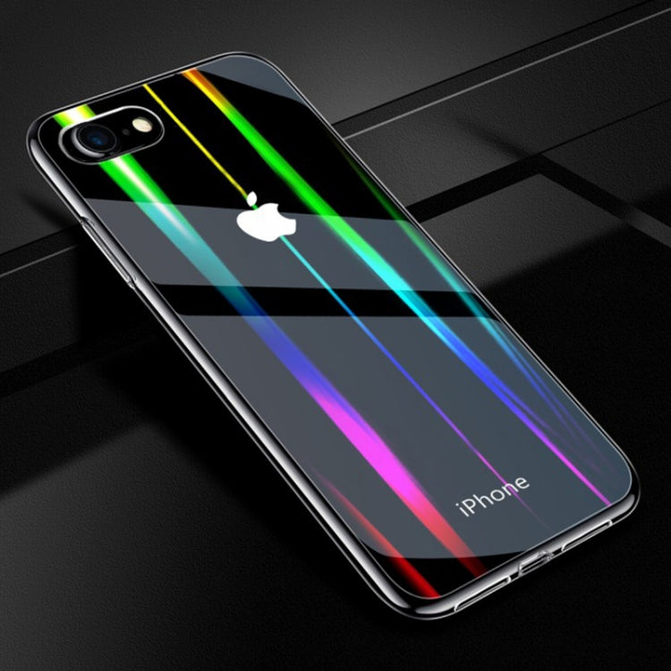 Twilight Transparent Glass Case For iPhone SE 2020 & 8 & 7