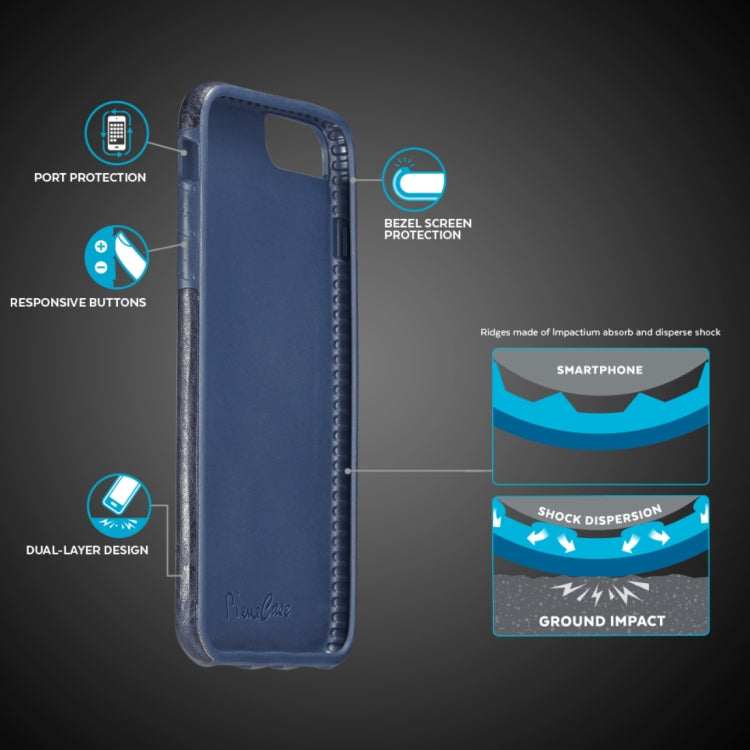 M109 For iPhone SE 2020 & 8 & 7 Retro PU Leather Texture Shockproof Protective Back Cover Case with 3 Card Slots