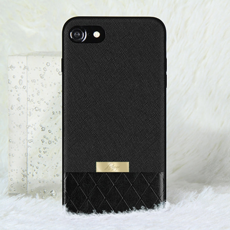 DZGOGO LAVA Series for iPhone 8 Cross Texture Shockproof Protective Back Cover Case