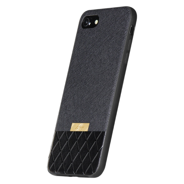 DZGOGO LAVA Series for iPhone 8 Cross Texture Shockproof Protective Back Cover Case