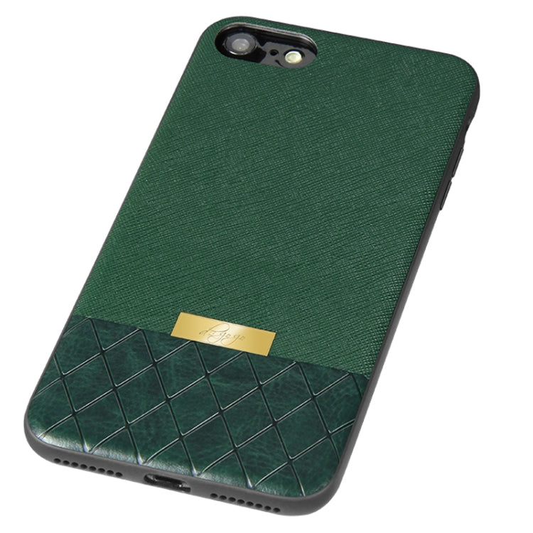 DZGOGO LAVA Series for iPhone 8 Cross Texture Shockproof Protective Back Cover Case