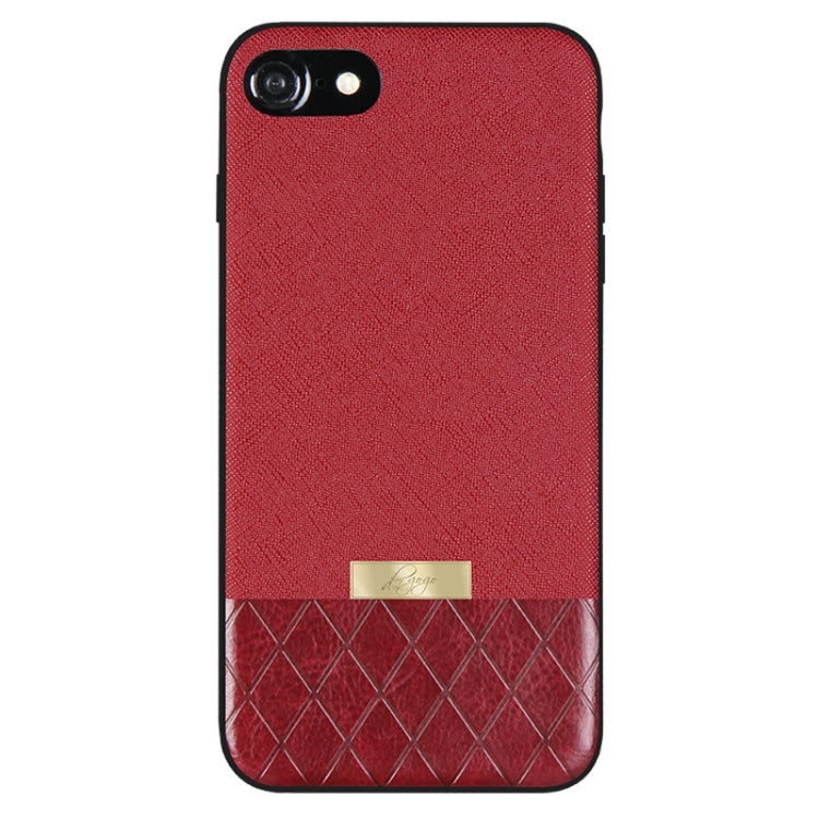 DZGOGO LAVA Series for iPhone 8 Cross Texture Shockproof Protective Back Cover Case