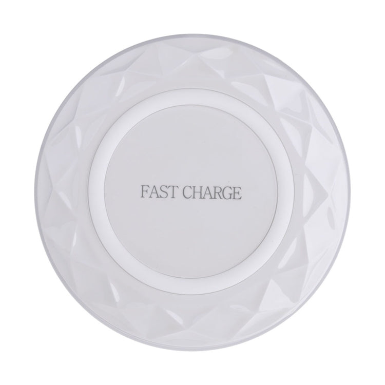 DC5V Input Diamond Qi Standard Fast Charging Wireless Charger, Cable Length: 1m